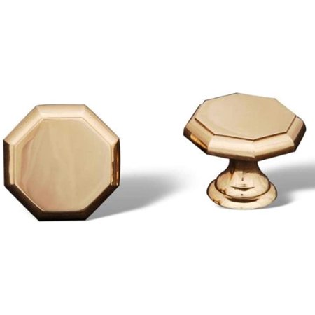 Polished Brass CK 3252 B Octagonal Knob