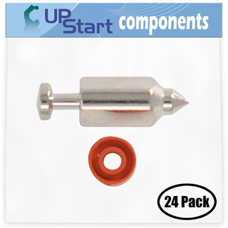 24-Pack 398188 Float Valve Replacement for Briggs & Stratton 090702-0134-01 - Compatible with 281144 Float Valve Needle Seat Kit