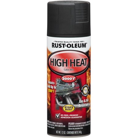 High Heat 248903-6 PK Automotive 12-Ounce 2000 Degree Spray Paint  Flat Black  6 Pack  66 Fl Oz