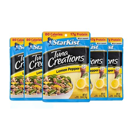 5 Pack | StarKist Tuna Creations  Lemon Pepper  2.6 Oz Pouch