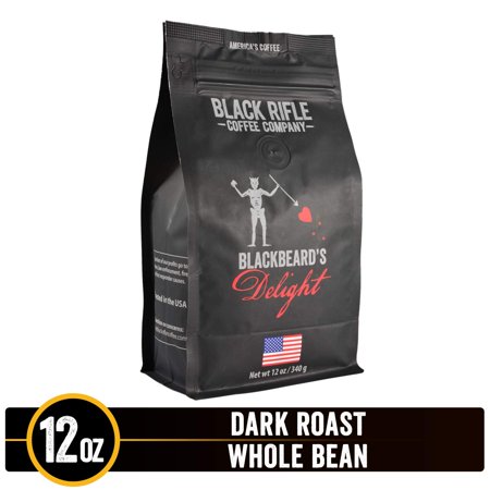 Blackbeards Delight Dark Roast Whole Bean Coffee by Black Rifle Coffee Company  12 Oz Bag of Premium Gourmet Specialty Coffee  Perfect Coffee Lovers G