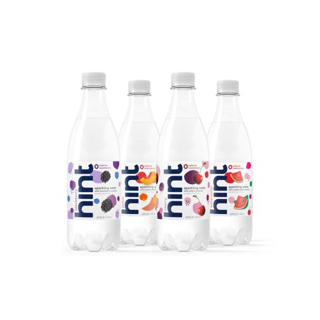Hint Sparkling Water 4-Flavor Variety Pack (Pack of 12) 16.9 Oz Bottles, Unsweetened Sparkling Water, Zero Sugar, Zero Calorie, Zero Artificial Sweete