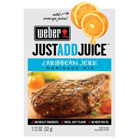 Weber 1.12 OZ Just Add Juice Caribbean Jerk Marinade Mix 12/Case
