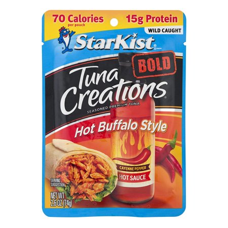 StarKist Tuna Creations BOLD Hot Buffalo Style - 2.6 Oz Pouch (Pack of 12)