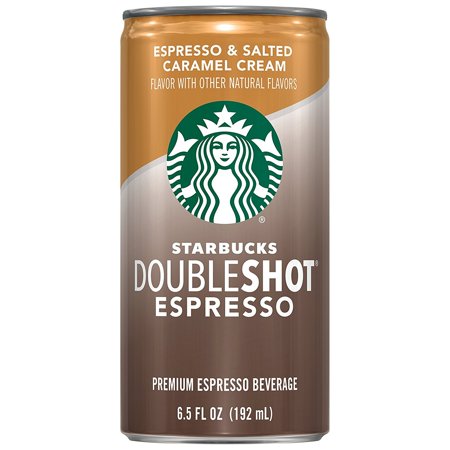 Starbucks Doubleshot Espresso, Salted Caramel, 6.5 Fl Oz. Cans (12 Pack)