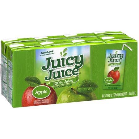 Juicy Juice 100% Apple Juice, 4.23 Fl. Oz., 8 Count