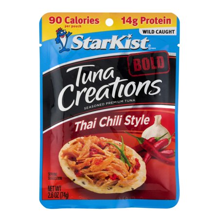 StarKist Tuna Creations Bold Thai Chili Style  Packaging May Vary  2.6 Oz  Pack of 24 Thai Chili Style 2.6 Ounce (Pack of 24)