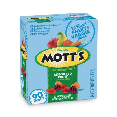 Mott S Medleys Assorted Fruit Snacks  Gluten Free (0.8 Oz.  90 Ct.)