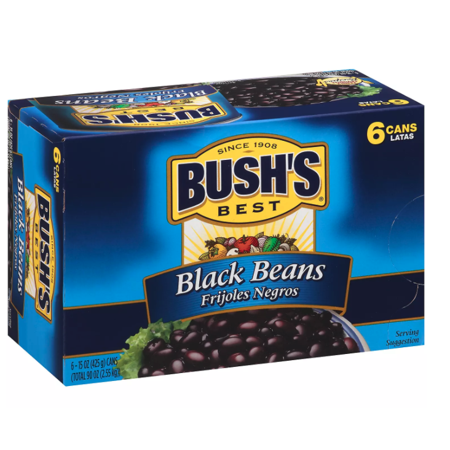 Bush S Black Beans (15 Oz.  6 Pk.)