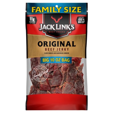 Jack Links Beef Jerky, Original. Meat Protein Snack, 10oz