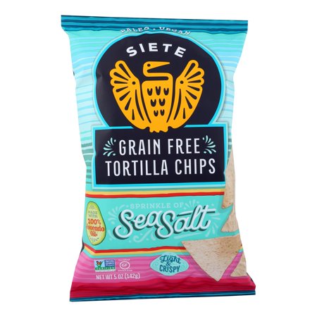 Siete Tortilla Chip - Sea Salt - Case of 12 - 5 Oz