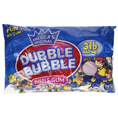 Rhode Island Novelty Dubble Bubble Bubble Gum, 3lb Value Bag