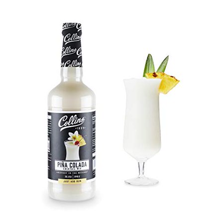 Pina Colada Mix, Made with Real Pineapple Juice, Coconut and Other Natural Flavors, Tropical Cocktail Mixer, 32 Fl Oz