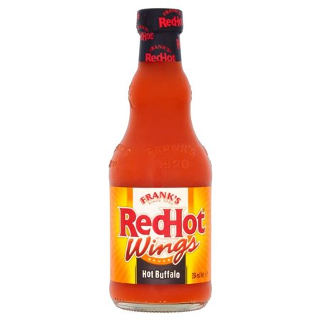 Frank's RedHot Hot Buffalo Wings Sauce, 12 Fl Oz 12 Fl Oz (Pack of 1)