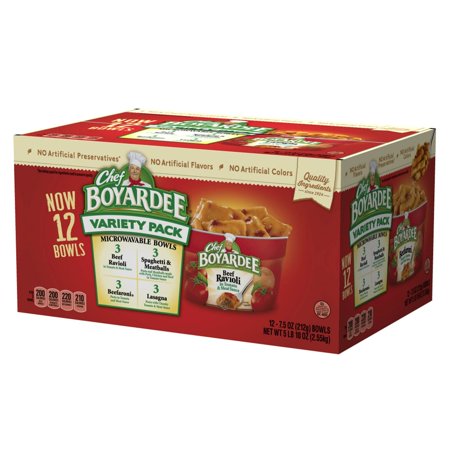 Chef Boyardee Variety Microwave Cups  12 Ct./90 Oz.