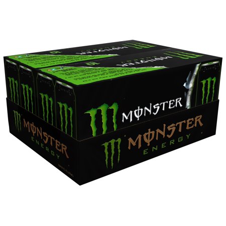 (20 Cans) Monster Energy Drink, Original, 16 Fl Oz
