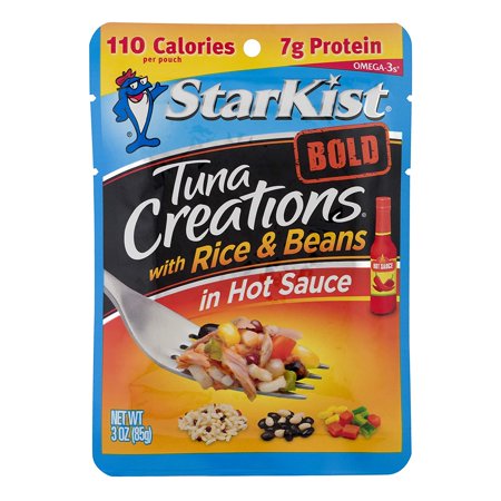 StarKist Tuna Creations BOLD with Rice & Beans in Hot Sauce - 3 Oz Pouch (Pack of 24) (Packaging May Vary)