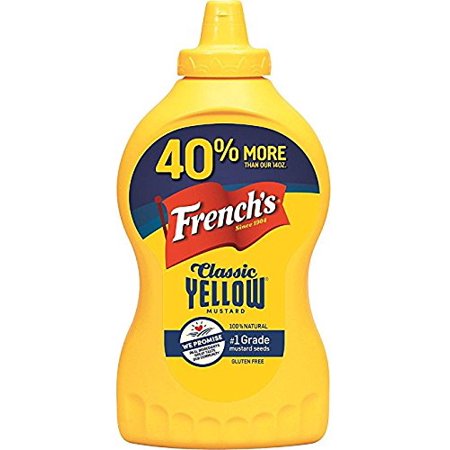 Frenchs Classic 100% Natural Yellow Mustard, 20 Ounce (Pack of 2)
