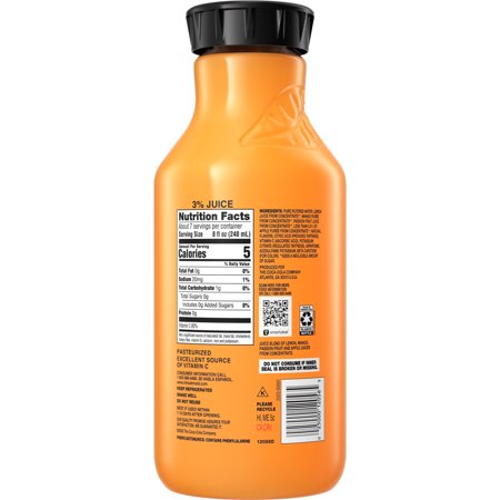 Minute Maid Zero Sugar Mango Passion Fruit Juice  52 Fl Oz Bottle