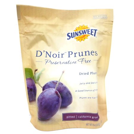 Sunsweet DNoir Prunes in 8 Oz Bag (Case of 12)