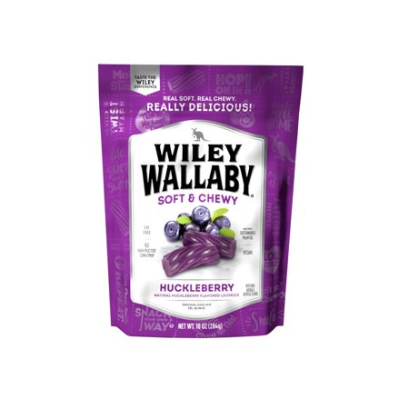 Wiley Wallaby Australian Style Gourmet Licorice  Huckleberry  10 Ounce Bag