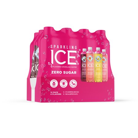 Sparkling Ice Variety Pack  17 Fl Oz  12 Count (Black Cherry  Peach Nectarine  Coconut Pineapple  Pink Grapefruit)