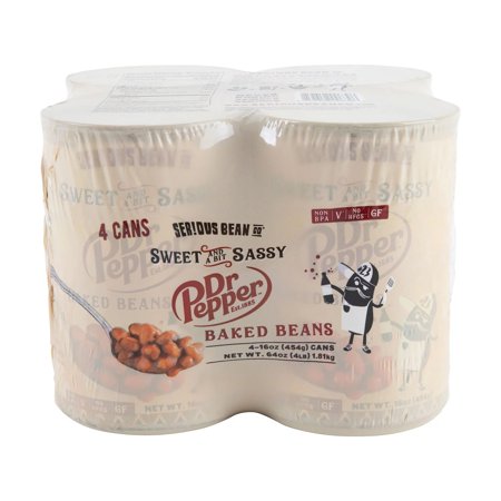 SERIOUS Bean Co Sweet and a Bit Sassy Dr Pepper Baked Beans  4-pack of 16 Oz Cans