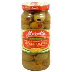Mezzetta Spanish Colossal Queen Olives with Minced Pimento (6x10Oz)