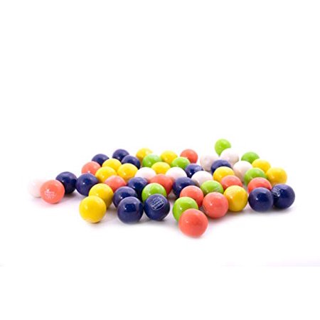 Tropical Fruit Dubble Bubble Bubble Gum - 5 Lb Resealable Stand up Candy Bag (Approx. 300 Pieces) - 1 Inch Gumballs for Vending Machines - Bulk Filler