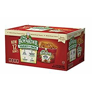 Chef Boyardee Variety Microwave Cups, 12 Ct./90 Oz.