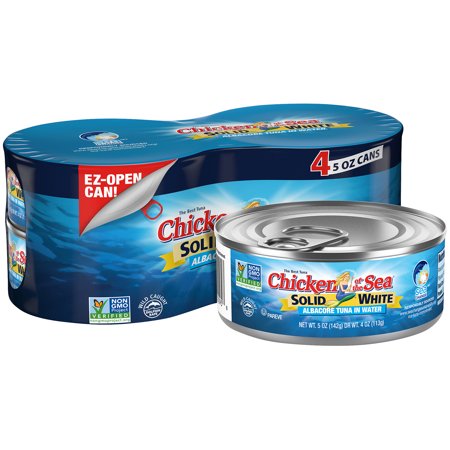 (8 Pack) Chicken of the Sea Albacore Solid White Tuna in Water, 5 Oz
