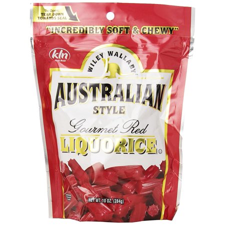 Kennys Candy - Wiley Wallaby 10-Ounce Red Liquorice - 10-Pack