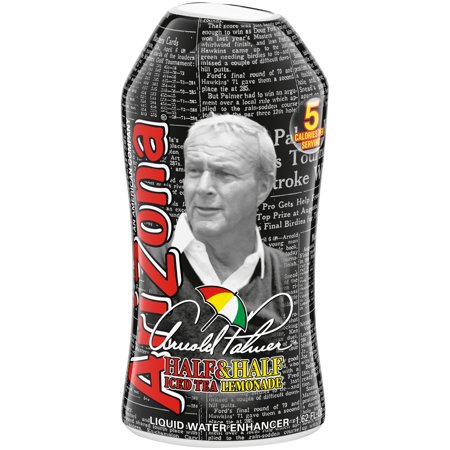 AriZona Arnold Palmer Half & Half Iced Tea Lemonade Naturally Flavored Liquid Water Enhancer, 1.62 Fl Oz Bottle