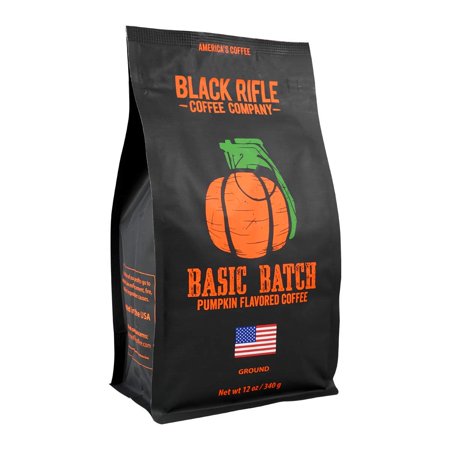 Basic Batch (Pumpkin Spice) Flavored Coffee by Black Rifle Coffee Company  12 Oz Ground Coffee  Fall Flavors  Coffee Gift