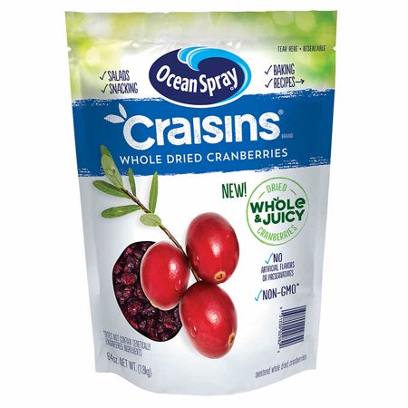 Ocean Spray Craisins Whole Dried Cranberries, 64 Oz