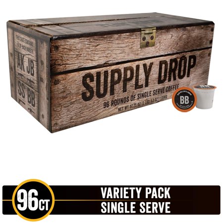 Supply Drop Variety Pack Single Serve Coffee Rounds by Black Rifle Coffee Company  96 Count Coffee Pods  Compatible with Keurig K Cup Brewers  Coffee 