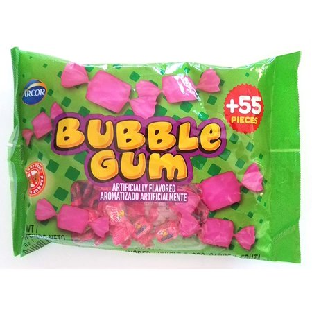 (1 Bag) Tutti Frutti Flavored Bubble Gum 55 Pc Easter Candy - Net Wt. 7 Oz / 198 G