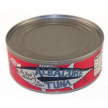 Albacore Solid White Tuna in Water No Salt Added 5 Oz Cans (Pack of 3)