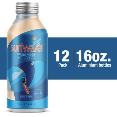 SURFWATER Still Bottled Water- 16 Fl Oz; Case of 12