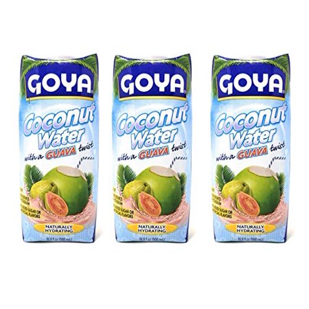 Coconut Water Guava Flavor (3 Pack, Total of 50.7Fl.Oz)