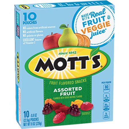 Mott S Assorted Fruit Flavored Snacks  10 Ct  8 Oz (Pack of 8)