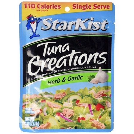 Starkist Tuna Creations 2.6oz Pouch (Pack of 12) (Herb & Garlic)