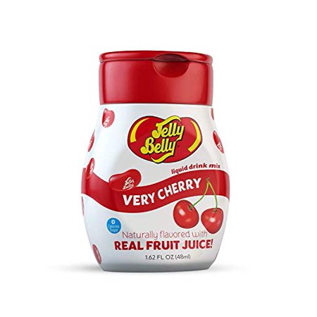 Jelly Belly - Water Enhancer  Very Cherry (4 Bottles  Makes 96 Flavored Water Drinks) - Sugar Free  Zero Calorie  Naturally Flavored Liquid Drink Mix 