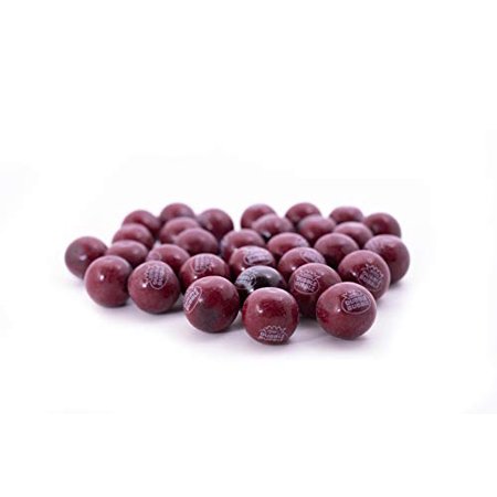 Black Cherry Dubble Bubble Bubble Gum - 3 Lb Resealable Stand up Candy Bag (Approx. 180 Pieces) - 1 Inch Gumballs for Vending Machines - Bulk Filler C