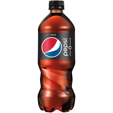 Pepsi Zero Sugar Soda Pop 20oz Bottles  Quantity of 24