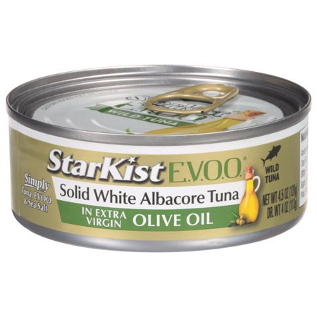 StarKist E.V.O.O. Solid White Albacore Tuna in Extra Virgin Olive Oil - 4.5 Oz Can (Pack of 12)