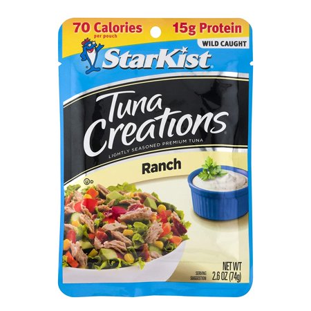 StarKist Tuna Creations, Ranch, Single Serve Pouch,2.6 Oz
