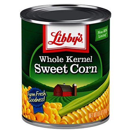 Whole Kernel Sweet Corn  100% Sweet Corn  Naturally Sweet Flavor  Golden Yellow  Just-Off-the-Cob Crispness  Kosher  8.5 Ounce Cans (Pack of 12)
