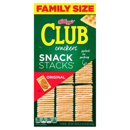 Club Crackers Original Snack Stacks Family Size Lunch Box Snacks - 18.8 Oz