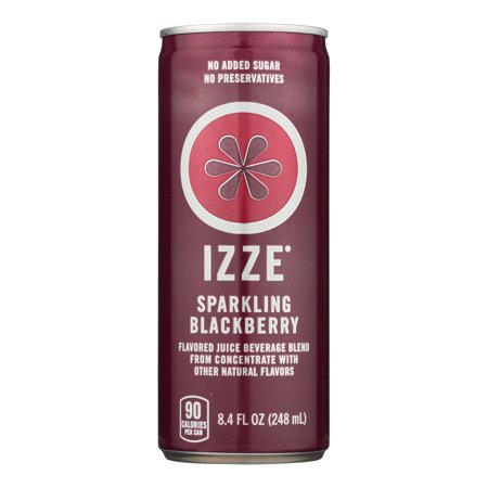 Izze Can - Sparkling - Blackberry - Case of 12 - 8.4 Fl Oz